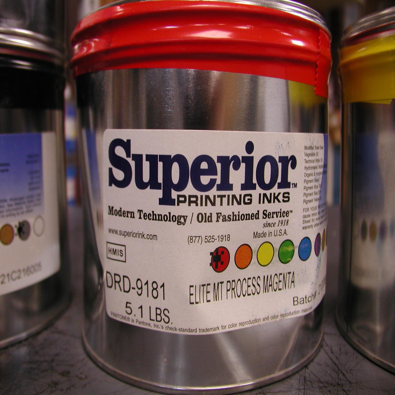 Higher Level Ink Lot #81: SUPERIOR INK - WireBids